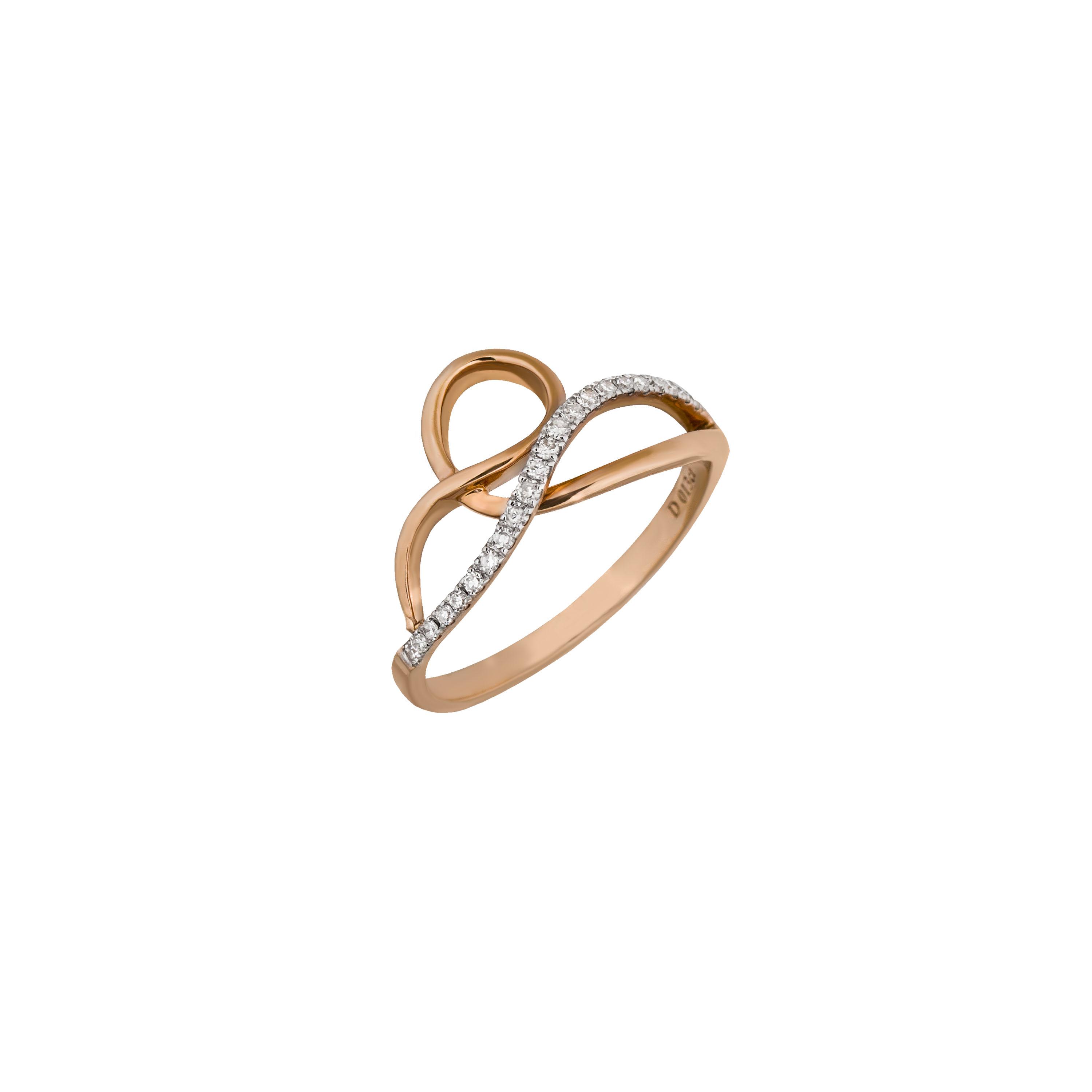 Золотое кольцо с бриллиантами 585 пробы 1.83 грамм