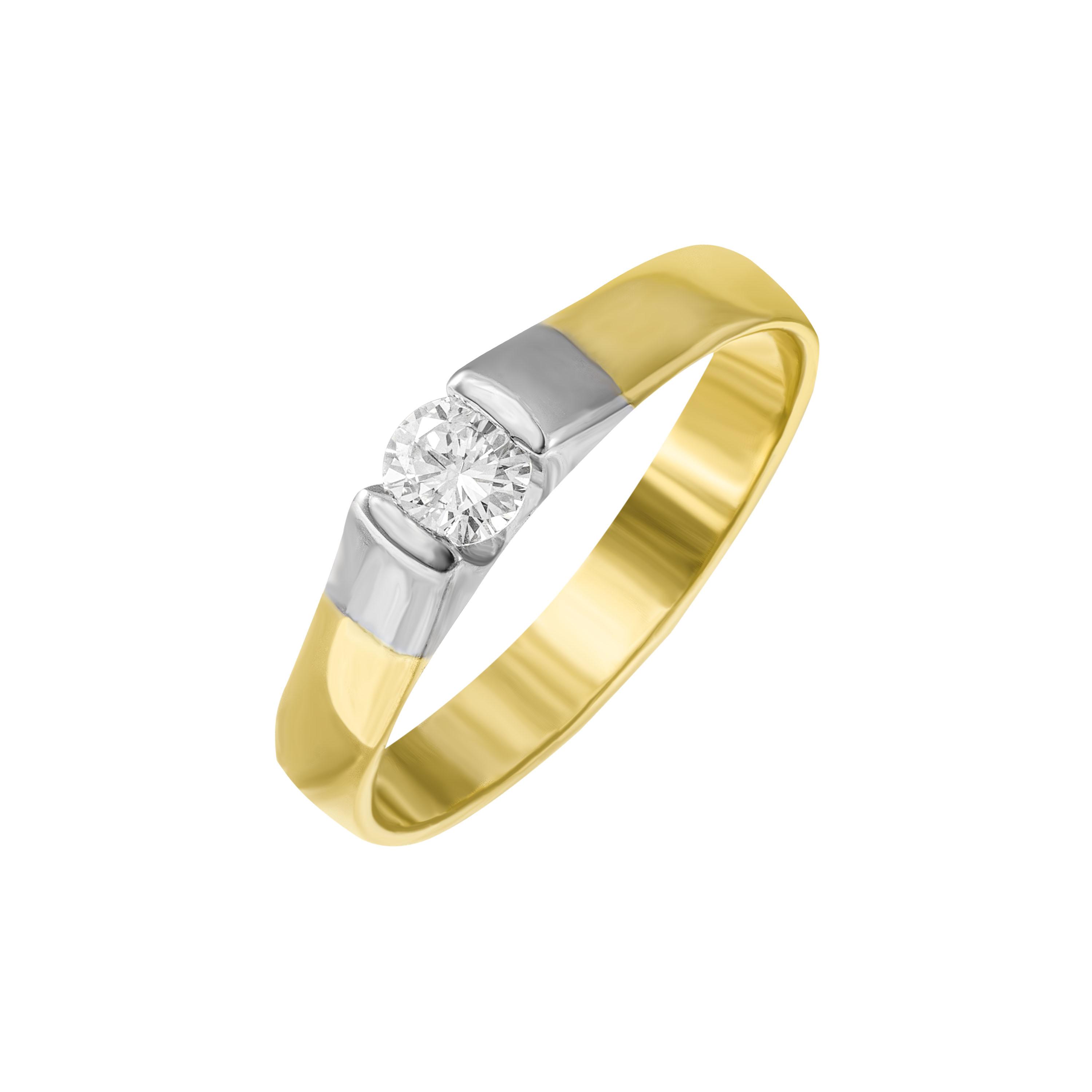 Золотое кольцо с бриллиантами 750 пробы 2.71 грамм