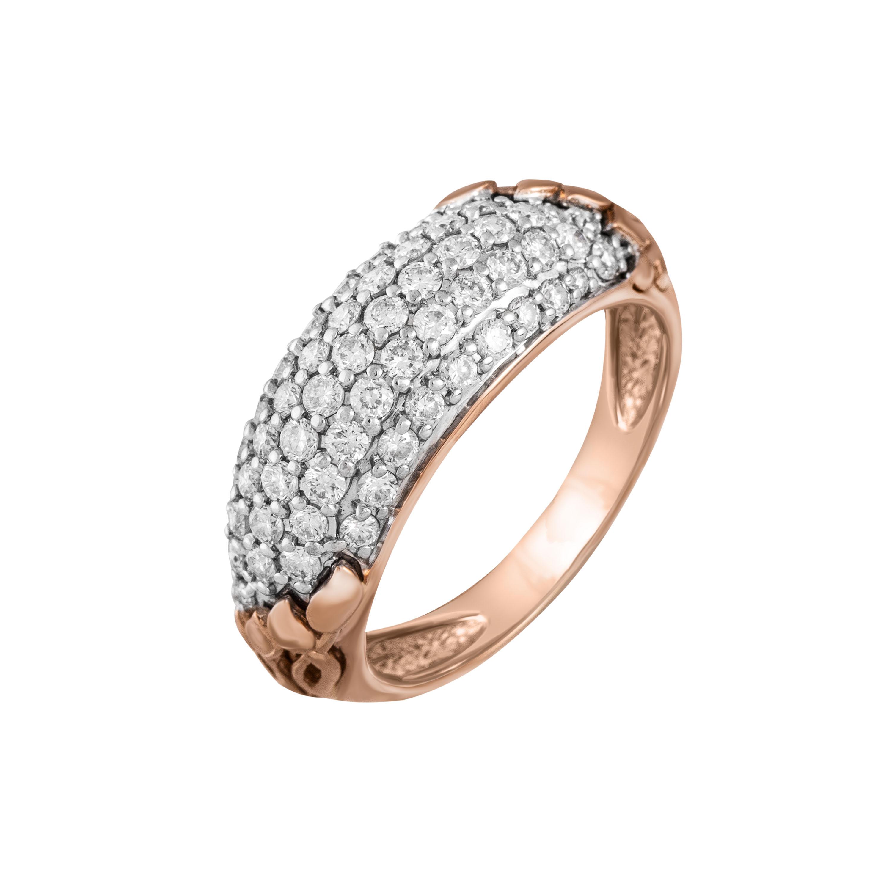 Золотое кольцо с бриллиантами 585 пробы 3.46 грамм
