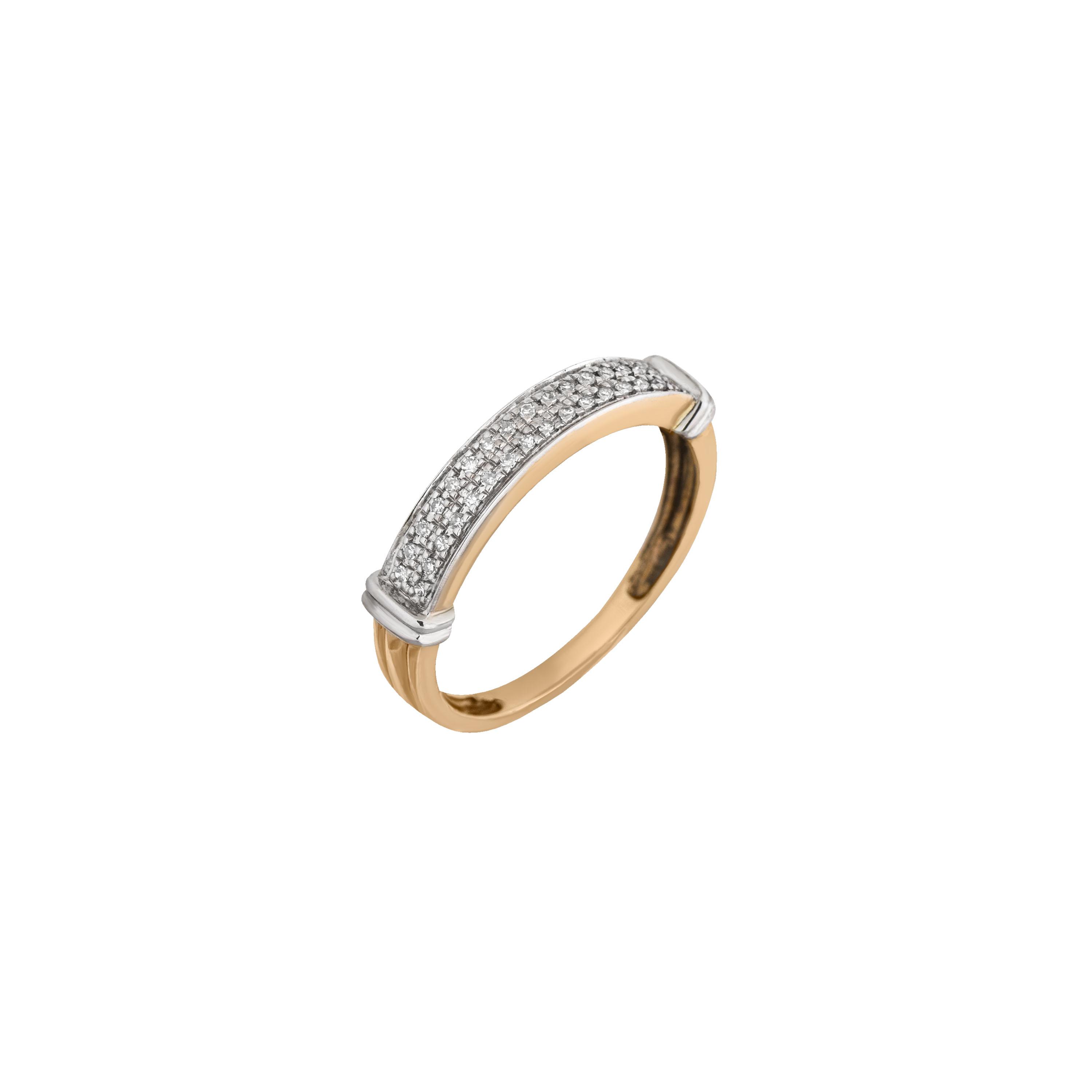 Золотое кольцо с бриллиантами 585 пробы 1.80 грамм