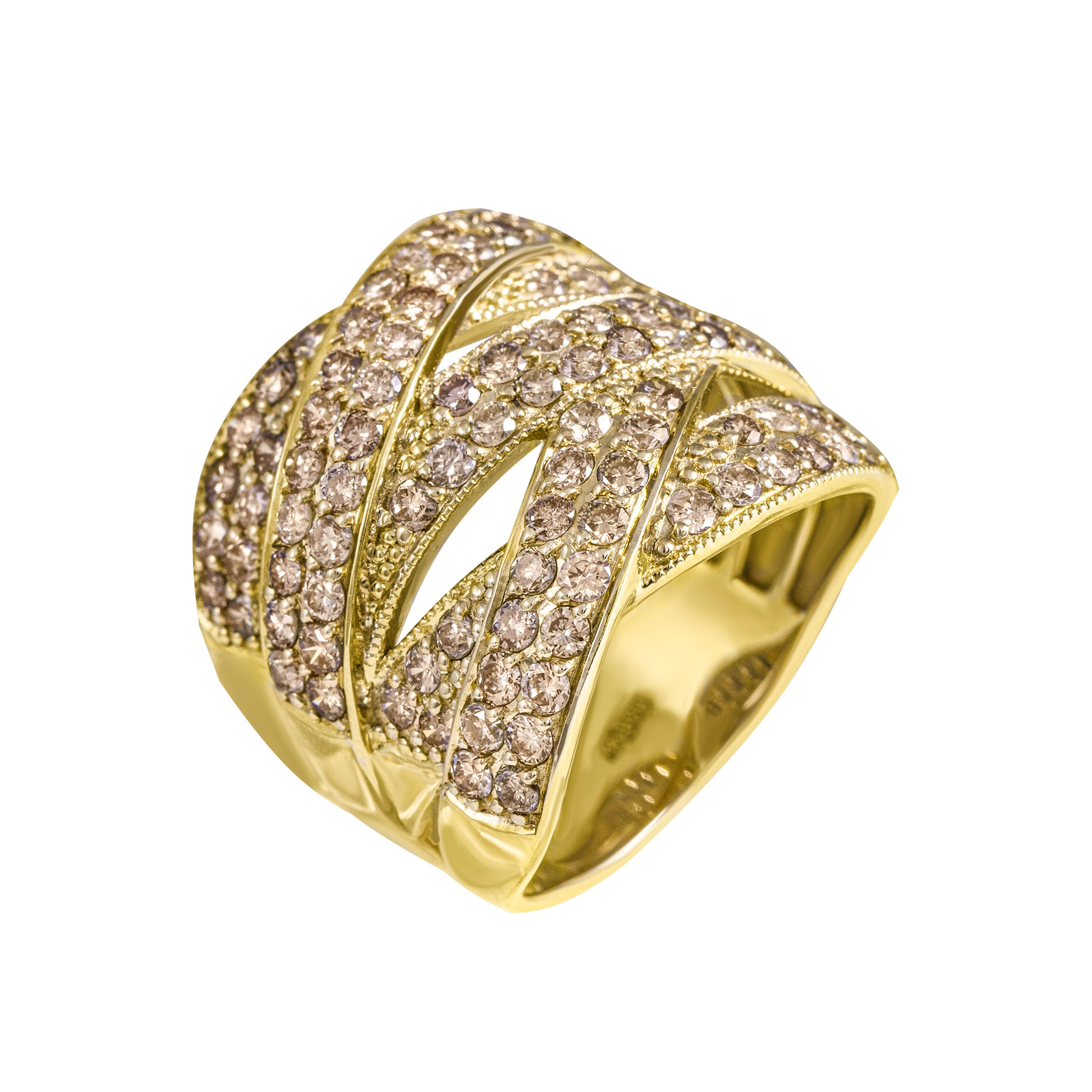 Золотое кольцо с бриллиантами 585 пробы 10.00 грамм