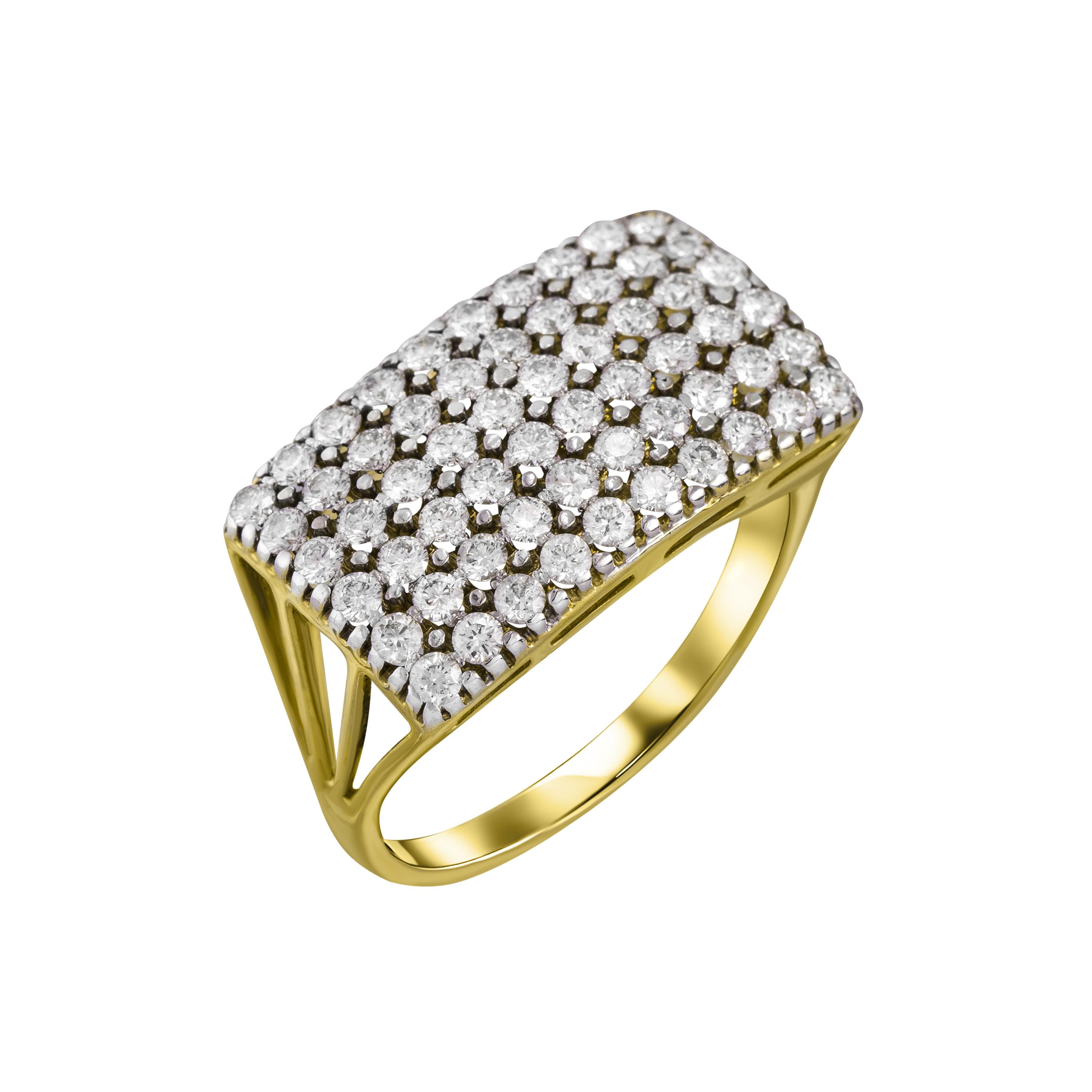 Золотое кольцо с бриллиантами 585 пробы 5.35 грамм
