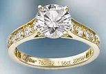 купить золотое кольцо с бриллиантом